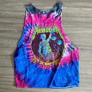 Metallica And Justice For All Cut Off Vintage Tee Shirt Size L